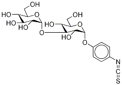 4-Isothiocyanatophenyl 3-O-α-D-Glucopyranosyl-α-D-glucopyranoside Structure