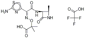 Desulfo Aztreonam Trifluoroacetic Acid Salt (50% Contains Unknown Inorganic Salts)  Structure