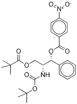 (1R,2R)-[1-(2,2-Dimethylpropanoyloxy)methyl-2-nitrobenzoyloxy-2-phenyl]ethyl Carbamic Acid tert-Butyl Ester Structure