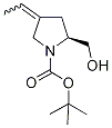 (2S)-4-Ethylidene-2-(hydroxymethyl)-1-pyrrolidinecarboxylic Acid tert-Butyl Ester Structure