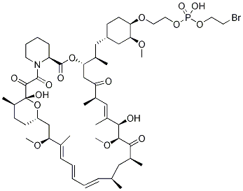 42-O-[2-[[Hydroxy(2-bromoethoxy)phosphinyl]oxy]ethyl] Rapamycin  Structure