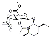 (1R,2S,5R)-(-)-Menthol 2,3,4-Tri-O-acetyl-β-D-glucuronide Methyl Ester Struktur