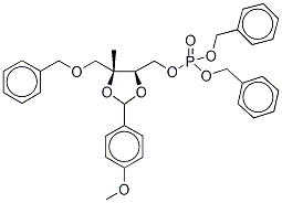 2,3-O-(4-Methoxyphenyl)methylene-2-methyl-D-erythritol Phosphate Benzyl Ether Diphenyl Ether Struktur