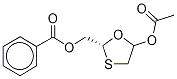 (2R)-5-(Acetyloxy)-1,3-oxathiolane-2-methanol Benzoate Structure