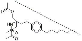 N-[1,1-Bis[(acetyloxy)methyl]-3-(4-octylphenyl)propyl]acetamide-d4 Struktur