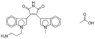 Bisindolylmaleimide VIII Acetic Acid Salt Structure