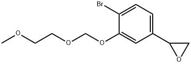 2-Bromo-5-(2-oxiranyl)-phenol 1-O-(2-Methoxyethoxymethyl) Ether Structure