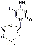 5'-DEOXY-2',3'-O-ISOPROPYLIDENE-5-FLUOROCYTIDINE-13C,15N2 Structure