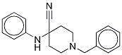 4-(Phenyl-13C6-amino]-1-benzyl-4-piperidinecarbonitrile Structure