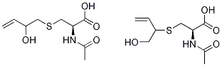(R,S)-N-Acetyl-S-[1-(hydroxymethyl)-2-propen-1-yl)-L-cysteine + (R,S)-N-Acetyl-S-[2-hydroxy-3-buten-1-yl)-L-cysteine (Approximately 1:1 Mixture),,结构式