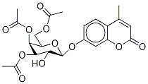 4-Methylumbelliferyl 3,4,6-Tri-O-acetyl--D-galactopyranoside Struktur