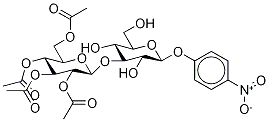 4-Nitrophenyl 3-O-(2,3,4,6-Tetra-O-acetyl--D-glucopyranosyl)--D-glucopyranoside Structure