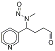 4-[N-(Methyl-d3)-N-nitrosamino]-4-(3-pyridyl)butanal,,结构式