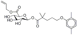 Gemfibrozil 1-O--D-Glucuronide Allyl Ester Structure