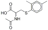 N-Acetyl-S-(2,4-dimethylbenzene)cysteine-d3
(R/S Mixture) Struktur