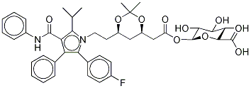 Atorvastatin Acetonide Acyl-β-D-glucuronide Structure