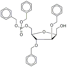2,5-Anhydro-3,4-dibenzyl-D-glucitol-6-(dibenzylphosphate) Struktur
