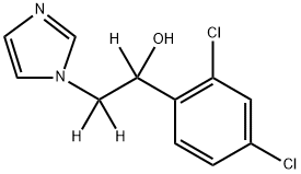 RAC-1-(2,4-DICHLOROPHENYL)-2-(1-IMIDAZOLYL)ETHANOL-D3 结构式
