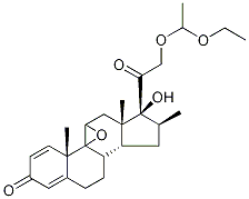 21-(1-Ethoxyethyl) Beclomethasone 9,11-Epoxide-d5 Structure