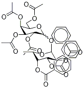 1-O-(2’,3’,4’-Tri-O-benzoyl-α-L-fucopyranosyl)-2,3,4,6-tetra-O-acetyl-galactopyranoside
 Structure