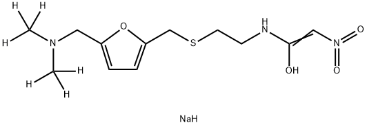 DeMethylaMino Ranitidine-d6 AcetaMide SodiuM Struktur