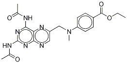N,N'-Diacetyl DAMPA Ethyl Ester Structure