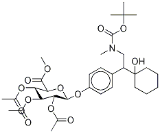rac N-Boc-N,O-DidesMethyl Venlafaxine 2,3,4-Tri-O-acetyl-β-D-glucuronide Methyl Ester Struktur