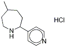 Hexahydro-5-Methyl-2-(4-pyridinyl)-1H-azepine Hydrochloride 结构式