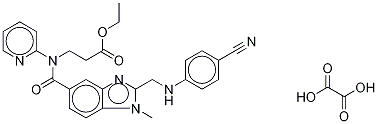 DeacetaMidine Cyano Dabigatran-d3 Ethyl Ester Oxalate, 1794780-07-6, 结构式