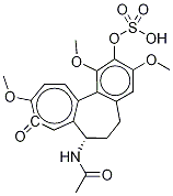 2-DeMethyl Colchicine 2-O-Sulfate, 1391052-56-4, 结构式