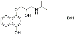 (R)-4-Hydroxy Propranolol HydrobroMide Structure