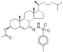 7-p-Toluenesulfonylhydrazide Cholesterol-d7 3-Acetate, , 结构式