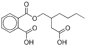 Mono[2-(carboxyMethyl)hexyl] Phthalate-d4 Structure