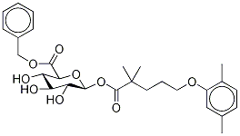 GeMfibrozil 1-O-β-D-Glucuronide Benzyl Ester Structure