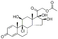 (11β,16α,17α)-21-(Acetyloxy)-9-chloro-11,16,17-trihydroxy-pregna-1,4-diene-3,20-dione|(11β,16α,17α)-21-(Acetyloxy)-9-chloro-11,16,17-trihydroxy-pregna-1,4-diene-3,20-dione