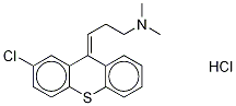 trans-Chlorprothixene-d6 Hydrochloride Structure