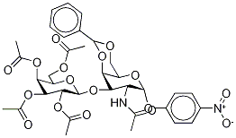 4-Nitrophenyl 2-(AcetylaMino)-2-deoxy-4,6-O-[phenylMethylene]-3-O-(2,3,4,6-tetra-O-acetyl-β-D-galactopyranosyl)-α-D-galactopyranosi Structure