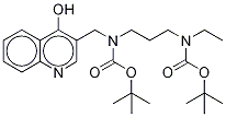 N,N-ジ-(TERT-ブチルオキシ)-3-[[[3-(エチルアミノ)プロピル]アミノ]メチル]-4-キノリノール 化学構造式