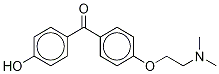 [4-[2-(Dimethylamino)ethoxy]phenyl](4-hydroxyphenyl)methanone-d6 Structure