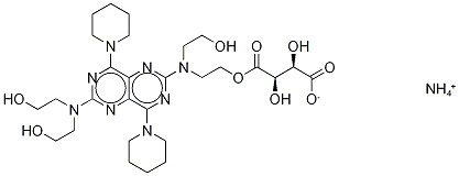 Dipyridamole Tartaric Acid Ester Ammonium Salt (~80%) Structure