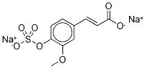 Ferulic Acid 4-O-Sulfate Disodium Salt Structure