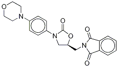 2-[[(5S)-3-[4-(4-Morpholinyl)phenyl]-2-oxo-5-oxazolidinyl]methyl]-1H-isoindole-1,3(2H)-dione Structure