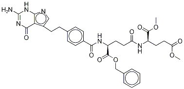 Pemetrexed L-Glutamic Acid Benzyl Dimethyl Triester Structure