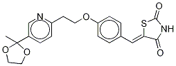 5-[4-[2-[5-(2-Methyl-1,3-dioxolan-2-yl)-2-pyridyl]ethoxy-d4]benzylidene]-2,4-thiazolidinedione Structure