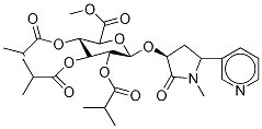 2,3,4-Tri-O-isobutyryl-1-O-trans-3’-hydroxycotinine-O--D-glucuronide Methyl Ester Structure