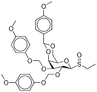 Ethyl 2,3-Di-O-(4-Methoxybenzy)-4,6-(4-methoxybenzylidene)- -D-thiogalactopyranoside S-Oxide Structure