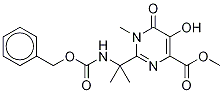 1,6-Dihydro-5-hydroxy-1-methyl-2-[1-methyl-1-[[benzylcarbamoyl]amino]ethyl]-6-oxo-4-pyrimidinecarboxylic Acid Methyl Ester-d3 Structure