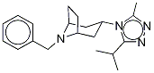 8-Benzyl-3-(3-(isopropyl-d6)-5-methyl-4H-1,2,4-triazol-4-yl)-exo-8-azabicyclo[3.2.1]octane Structure