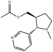 rac-trans 3’-Acetylthiomethyl Nicotine Struktur