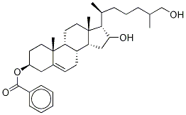 3-O-Benzoyl 16,26-Dihydroxy Cholesterol, , 结构式